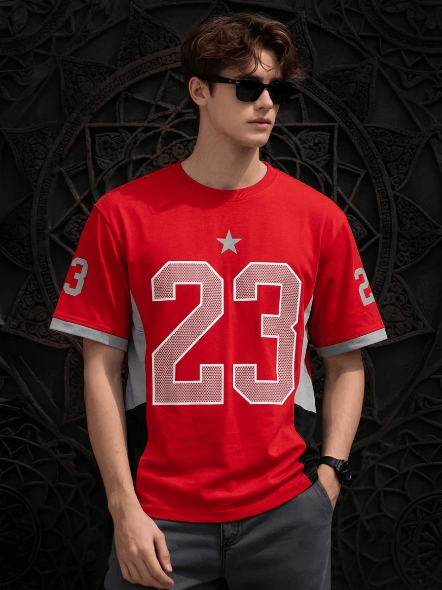 Men Premium Relaxed Fit Polo T-Shirt Detail