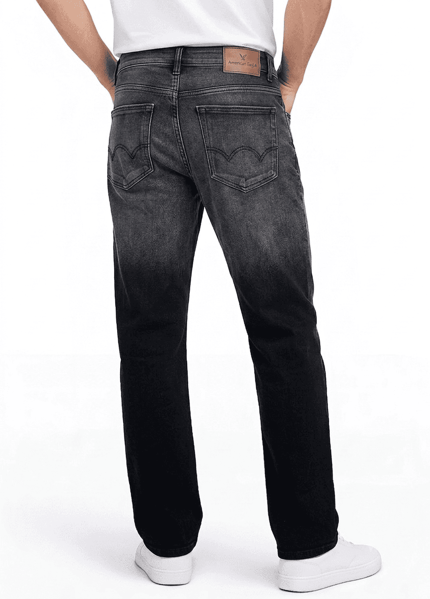 Janki Classy Black & Grey Jeans Detail