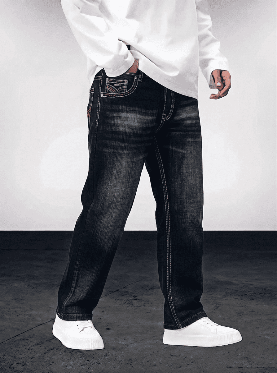 Gankii Black Jeans