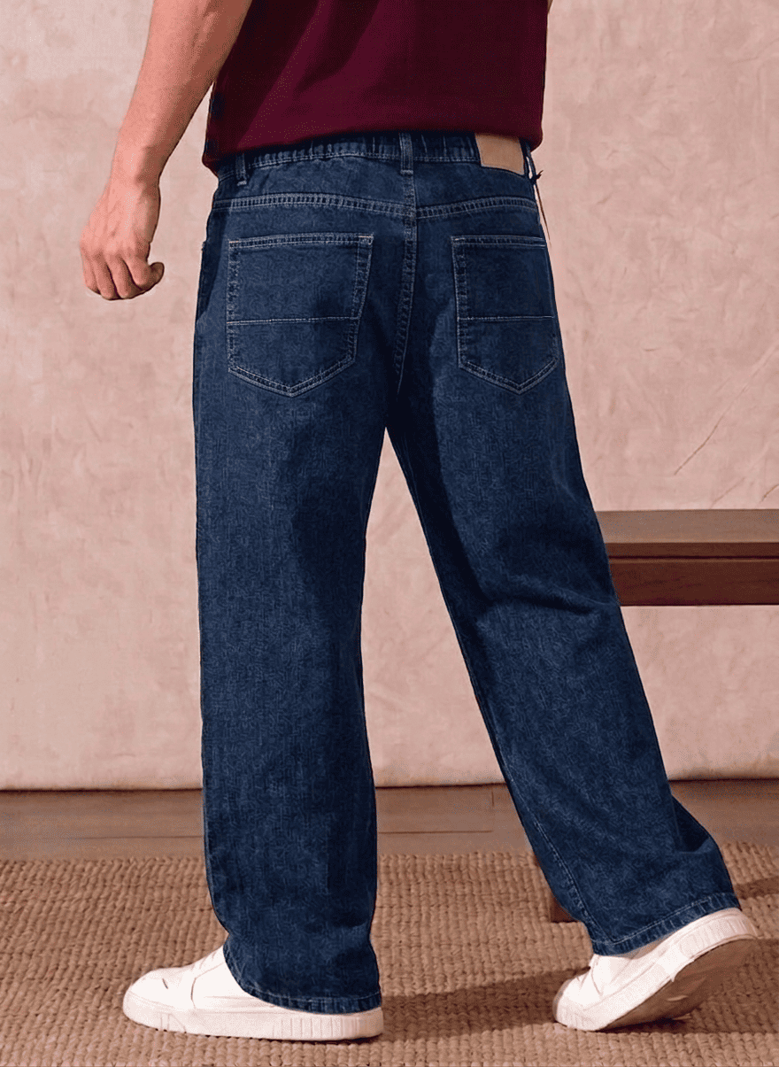 Dark Blue Jeans Detail