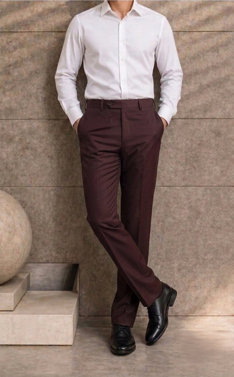 Men Mehrun Solid Trousers